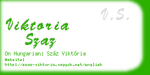 viktoria szaz business card