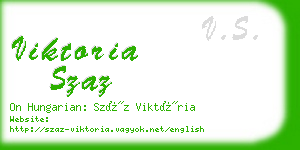 viktoria szaz business card